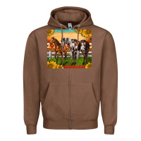 Chestnut Western Ranch Horses Zipper Hoodie - LillyAllenDesigns