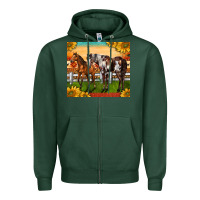 Sports Green Western Ranch Horses Zipper Hoodie - LillyAllenDesigns