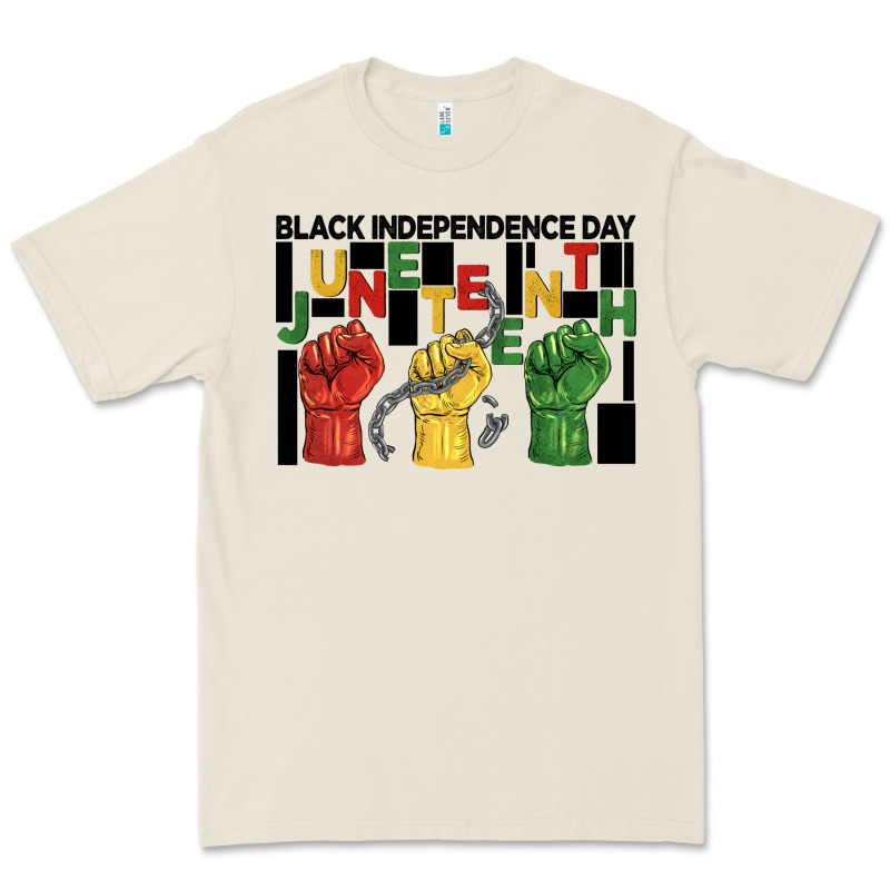 Black Independence Day Juneteenth Premium Tee by BarkalooDesign | Teevron