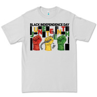 Dove Grey black independence day juneteenth Premium Tee - BarkalooDesign