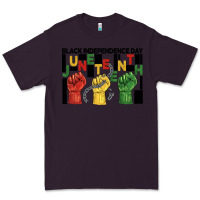 Plum black independence day juneteenth Premium Tee - BarkalooDesign