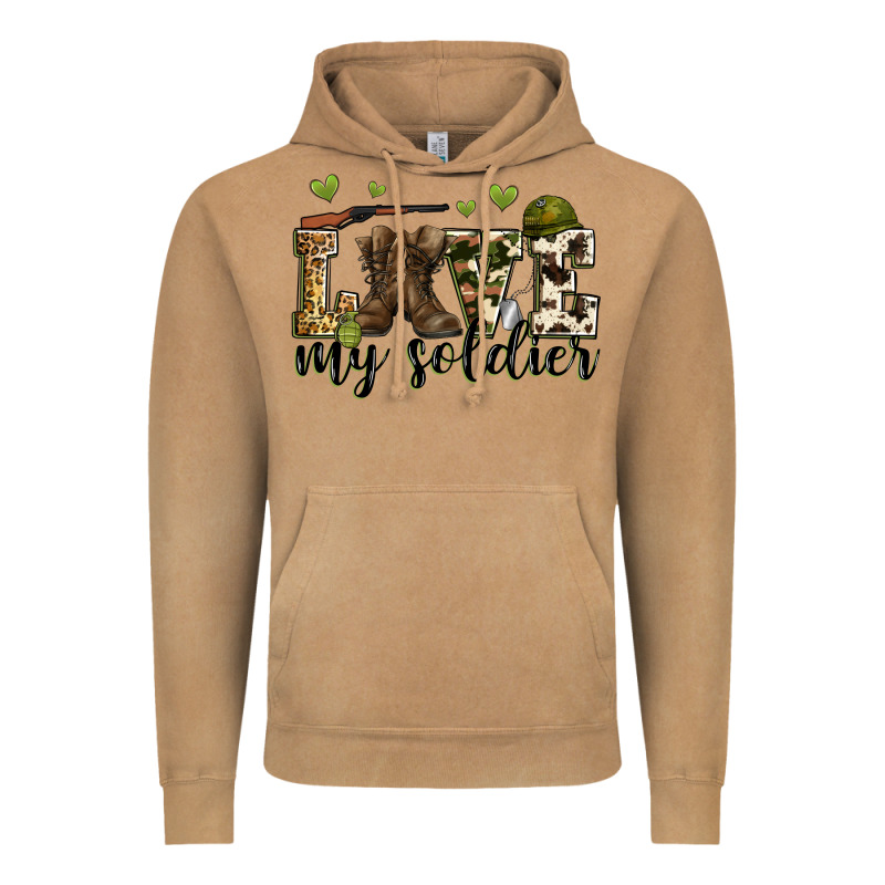 Love My Soldier Vintage Hoodie by Zillion Design Studio | Teevron