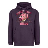Plum forget love id rather fall into tacos Heavyweight Hoodie - MaliasSmallBusiness