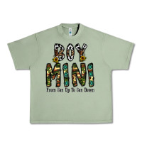 Oil Green boy mini from son up to son down Urban Heavy Tee - CowhideDigitalArt