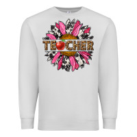 Dove Grey western teacher sunflower Premium Sweatshirt - NancyCooperArtShop