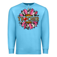 Ocean Blue western teacher sunflower Premium Sweatshirt - NancyCooperArtShop