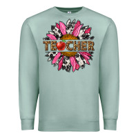 Seafoam western teacher sunflower Premium Sweatshirt - NancyCooperArtShop
