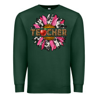 Sports Green western teacher sunflower Premium Sweatshirt - NancyCooperArtShop