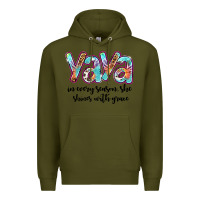 Army Green yaya Premium Hoodie - Artiststas