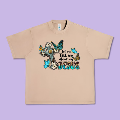 Let Me Tell You About My Jesus Urban Heavy Tee Designed By Barkaloodesign