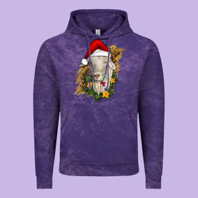 Christmas Goat Vintage Hoodie Designed By Ranaportraitstore