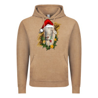 Vintage Coffee christmas goat Vintage Hoodie - RanaPortraitStore