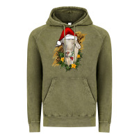 Vintage Olive christmas goat Vintage Hoodie - RanaPortraitStore