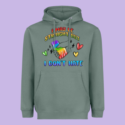 I May Be Straight Pride Day Heavyweight Hoodie Designed By Maliassmallbusiness