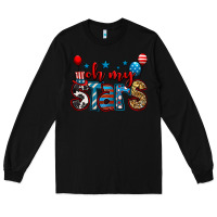 Black oh my stars 4th of july Long Sleeve Tee - Jasminsmagicworld