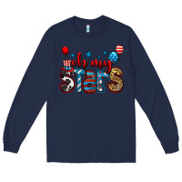 Navy oh my stars 4th of july Long Sleeve Tee - Jasminsmagicworld