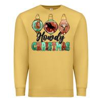 Antique Gold howdy christmas Premium Sweatshirt - MaliasSmallBusiness