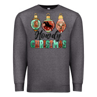 Charcoal Heather howdy christmas Premium Sweatshirt - MaliasSmallBusiness