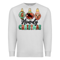 Dove Grey howdy christmas Premium Sweatshirt - MaliasSmallBusiness