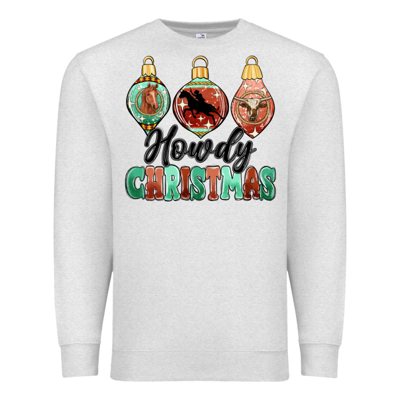 Howdy Christmas Premium Sweatshirt by MaliasSmallBusiness | Teevron