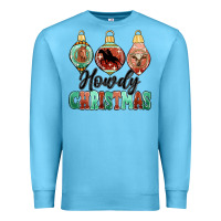 Ocean Blue howdy christmas Premium Sweatshirt - MaliasSmallBusiness