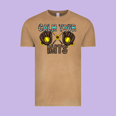Calm Your Mits Vintage Tee Designed By Cowhidedigitalart
