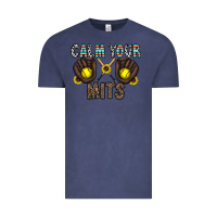 Vintage Denim calm your mits Vintage Tee - CowhideDigitalArt