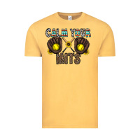 Vintage Mustard calm your mits Vintage Tee - CowhideDigitalArt