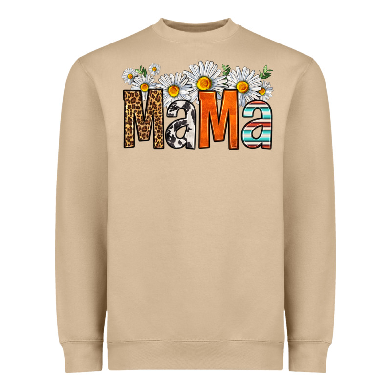 Western Daisies Mama Heavyweight Sweatshirt by HRA Design Shop | Teevron
