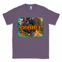 Lavender thanksgiving turkey gobble with background Classic Tee - RanaPortraitStore