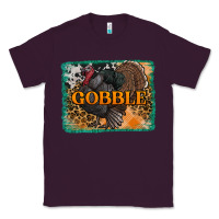 Plum thanksgiving turkey gobble with background Classic Tee - RanaPortraitStore