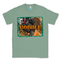 Sage thanksgiving turkey gobble with background Classic Tee - RanaPortraitStore