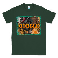 Sports Green thanksgiving turkey gobble with background Classic Tee - RanaPortraitStore