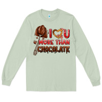 Matcha i love you more than chocolate Long Sleeve Tee - AdoDesignShop
