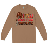 Toasted Coconut i love you more than chocolate Long Sleeve Tee - AdoDesignShop