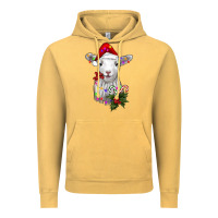 Vintage Mustard christmas baby sheep Vintage Hoodie - RanaPortraitStore
