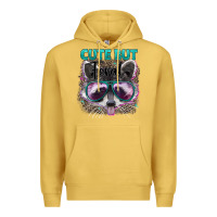 Antique Gold cute but feral Premium Hoodie - Artiststas