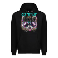 Black cute but feral Premium Hoodie - Artiststas