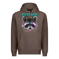 Coffee cute but feral Premium Hoodie - Artiststas