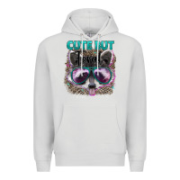 Dove Grey cute but feral Premium Hoodie - Artiststas