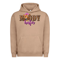 Pigment Burro Moody Heifer with Leopard Urban Hoodie - texasbilliewilder