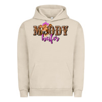Pigment French Oak Moody Heifer with Leopard Urban Hoodie - texasbilliewilder