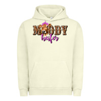 Pigment Pistachio Moody Heifer with Leopard Urban Hoodie - texasbilliewilder