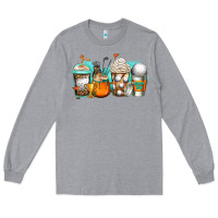 Heather Grey golf coffee cups Long Sleeve Tee - Jasminsmagicworld