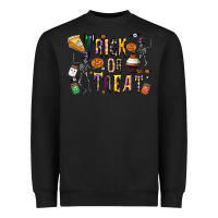 Black trick or treat Heavyweight Sweatshirt - CowhideDigitalArt