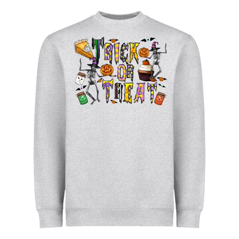 Trick Or Treat Heavyweight Sweatshirt by CowhideDigitalArt | Teevron