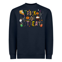 Navy trick or treat Heavyweight Sweatshirt - CowhideDigitalArt