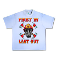 Grape Ice firefighter face mask with axes Urban Heavy Tee - HRA Design Shop