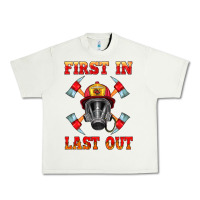Pistachio firefighter face mask with axes Urban Heavy Tee - HRA Design Shop