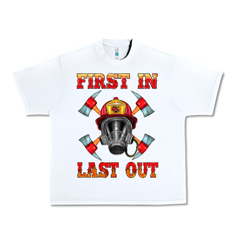 Firefighter Face Mask With Axes Urban Heavy Tee by HRA Design Shop | Teevron